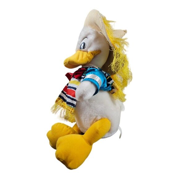 VTG Disneyland Disney World Donald Duck Plush Mexican Sombrero Three Caballeros - Picture 4 of 8
